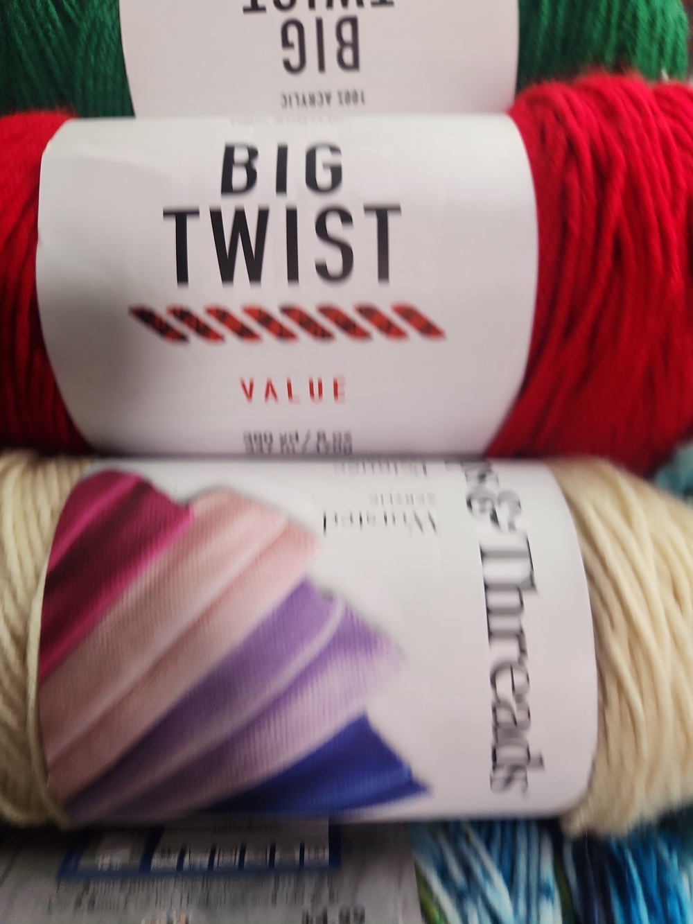 Lot Of 11 Skeins Of  Yarn